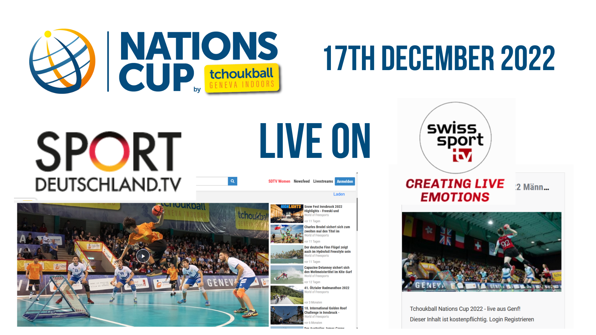Live streams of the Nations Cup confirmed on Sport Deutschland TV and Swiss Sport TV